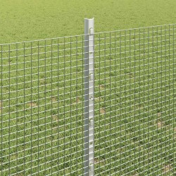 Clôture en fil soudé avec poteaux 10 x 0,8 m Acier galvanisé 583521583521