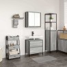 Ensemble de meubles de salle de bain 2 pcs en bois d'ingénierie gris Sonoma 583536583536
