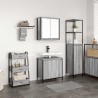 Ensemble de meubles de salle de bain 2 pcs en bois d'ingénierie gris Sonoma 583537583537