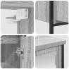 Ensemble de meubles de salle de bain 2 pcs en bois d'ingénierie gris Sonoma 583537583537