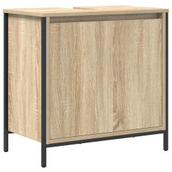 Ensemble de meubles de salle de bain 2 pcs en bois d'ingénierie chêne Sonoma 583582583582