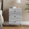 Cabinet de chevet avec tiroir Sonoma gris 43 x 41 x 66,5 cm 583603583603