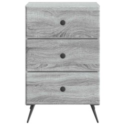Cabinet de chevet avec tiroir Sonoma gris 43 x 41 x 66,5 cm 583603583603