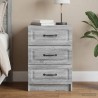 Cabinet de chevet avec tiroir Sonoma gris 43 x 41 x 63,5 cm 583617583617