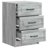 Cabinet de chevet avec tiroir Sonoma gris 43 x 41 x 63,5 cm 583617583617