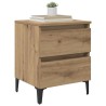 Cabinet de chevet 2 pc Chêne artisanal 40 x 35 x 50 cm 583620583620