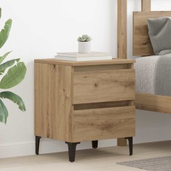 Cabinet de chevet 2 pc Chêne artisanal 40 x 35 x 50 cm 583620583620