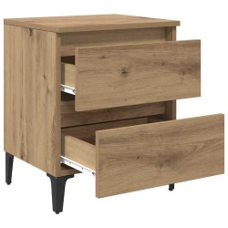 Cabinet de chevet 2 pc Chêne artisanal 40 x 35 x 50 cm 583620583620