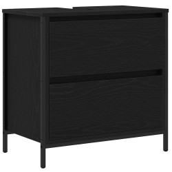 Ensemble de meubles de salle de bain 2 pcs en chêne noir et bois d'ingénierie 583628583628