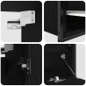 Ensemble de meubles de salle de bain 2 pcs en chêne noir et bois d'ingénierie 583628583628