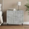 Cabinet de chevet avec tiroir Gris béton 62 x 34,5 x 49,5 cm 583630583630