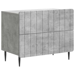 Cabinet de chevet avec tiroir Gris béton 62 x 34,5 x 49,5 cm 583630583630