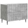 Cabinet de chevet avec tiroir Gris béton 62 x 34,5 x 49,5 cm 583630583630