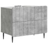 Cabinet de chevet avec tiroir Gris béton 62 x 34,5 x 49,5 cm 583630583630