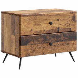Cabinet de chevet avec tiroir Bois ancien 62 x 34,5 x 47,5 cm 583637583637