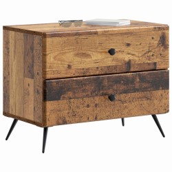 Cabinet de chevet avec tiroir Bois ancien 62 x 34,5 x 47,5 cm 583637583637