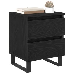 Cabinet de chevet avec tiroir 2 pcs Chêne noir 40 x 35 x 50 cm 583638583638