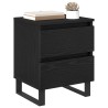 Cabinet de chevet avec tiroir 2 pcs Chêne noir 40 x 35 x 50 cm 583638583638