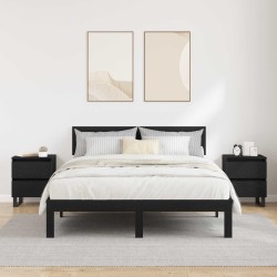 Cabinet de chevet avec tiroir 2 pcs Chêne noir 40 x 35 x 50 cm 583638583638