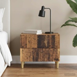 Cabinet de chevet avec tiroir Bois ancien 62 x 34,5 x 48 cm 583642583642