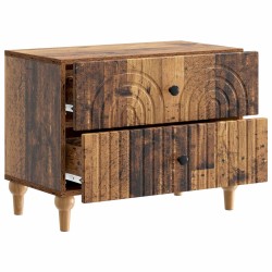 Cabinet de chevet avec tiroir Bois ancien 62 x 34,5 x 48 cm 583644583644