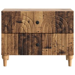 Cabinet de chevet avec tiroir Bois ancien 62 x 34,5 x 48 cm 583644583644