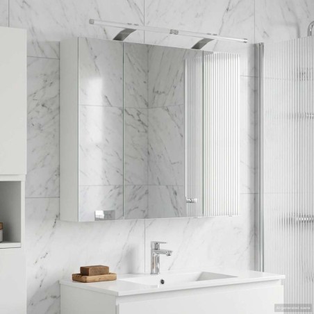 Armoire Miroir de Salle de Bain Blanc 80 x 14.5 x 70 cm 583649583649