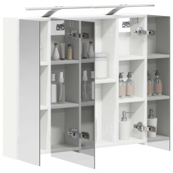 Armoire Miroir de Salle de Bain Blanc 80 x 14.5 x 70 cm 583649583649