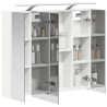 Armoire Miroir de Salle de Bain Blanc 80 x 14.5 x 70 cm 583649583649