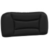 Coussin de tête de lit Hvar noir 80 cm similicuir 583651583651