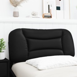 Coussin de tête de lit Hvar noir 80 cm similicuir 583651583651