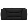 Coussin de tête de lit Hvar noir 80 cm similicuir 583651583651
