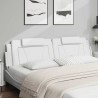 Coussin de tête de lit Viana blanc 200 cm similicuir 583653583653