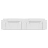 Coussin de tête de lit Viana blanc 200 cm similicuir 583653583653