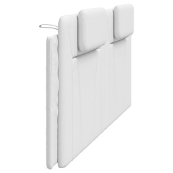 Coussin de tête de lit Viana blanc 200 cm similicuir 583653583653