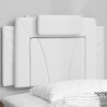 Coussin de tête de lit Viana blanc 80 cm similicuir 583654583654