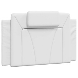 Coussin de tête de lit Viana blanc 80 cm similicuir 583654583654