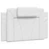 Coussin de tête de lit Viana blanc 80 cm similicuir 583654583654