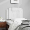 Coussin de tête de lit Viana blanc 80 cm similicuir 583654583654
