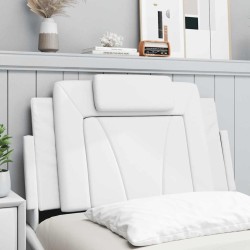 Coussin de tête de lit Viana blanc 80 cm similicuir 583654583654