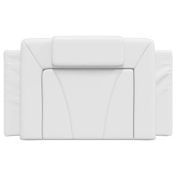 Coussin de tête de lit Viana blanc 80 cm similicuir 583654583654