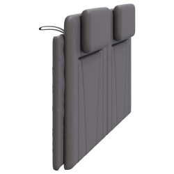 Coussin de tête de lit Viana gris 180 cm similicuir 583655583655