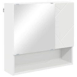 Armoire Miroir Blanc 59 x 17 x 55 cm Bois d'ingénierie 583657583657