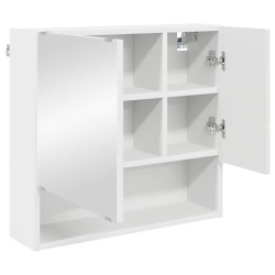 Armoire Miroir Blanc 59 x 17 x 55 cm Bois d'ingénierie 583657583657