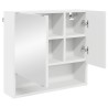 Armoire Miroir Blanc 59 x 17 x 55 cm Bois d'ingénierie 583657583657