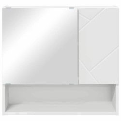 Armoire Miroir Blanc 59 x 17 x 55 cm Bois d'ingénierie 583657583657