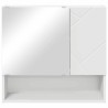 Armoire Miroir Blanc 59 x 17 x 55 cm Bois d'ingénierie 583657583657