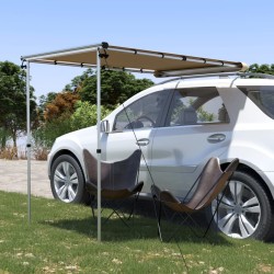 Auvent de camping-car et caravane 1,2x2x2,15 m Beige 583659583659