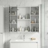Armoire Miroir de Salle de Bain Blanc 70 x 14,5 x 70 cm 583661583661