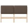 Tête de lit capitonnée Gris Naturel et Clair 160 cm Pin massif 583665583665